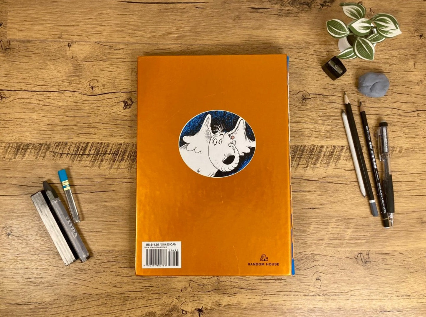 Large, Altered Book, Elephant, Drawing Journal