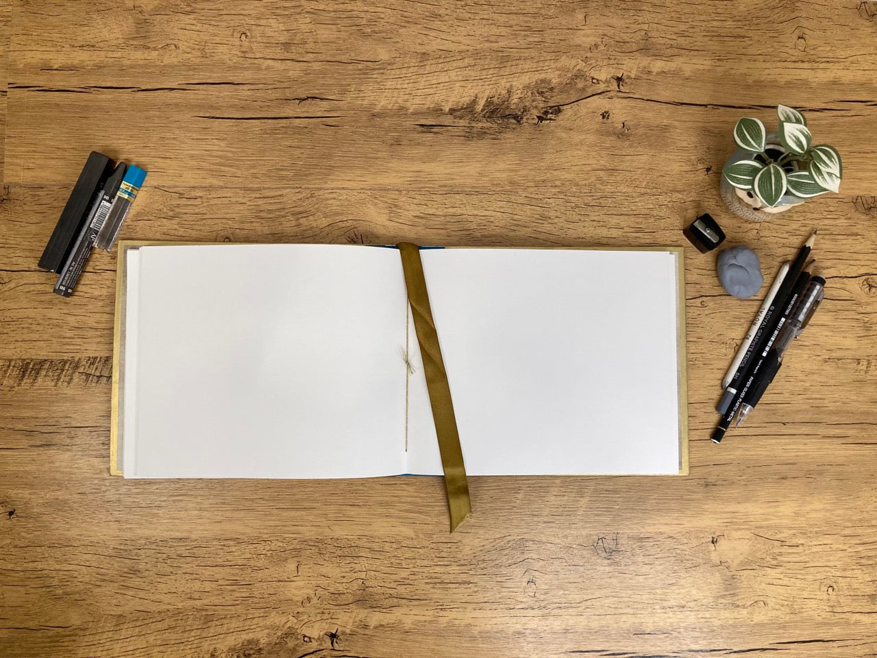 Medium, Vintage Upcycled Blue Birds, Drawing Journal