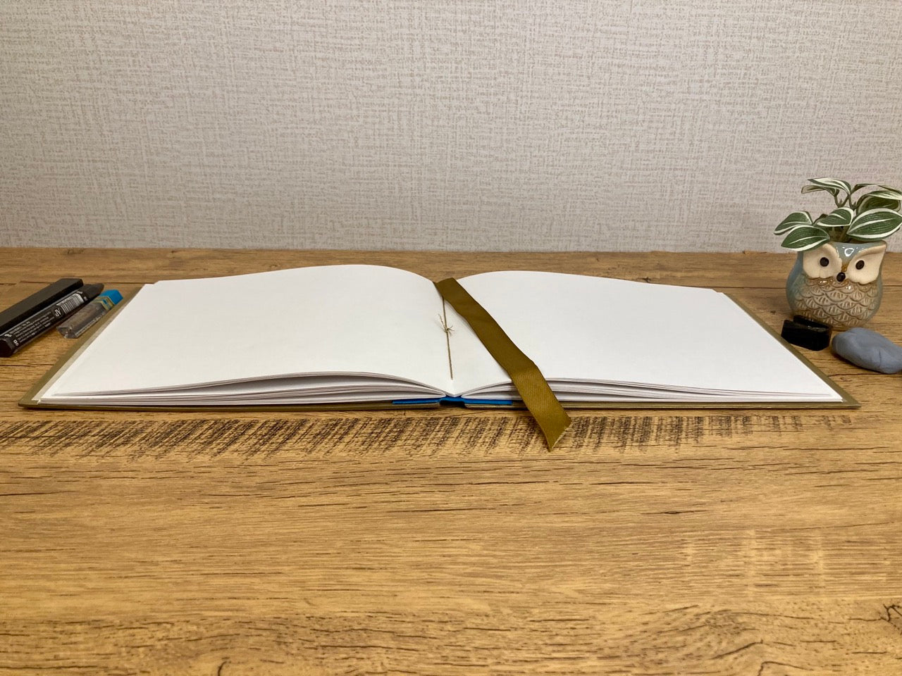 Medium, Vintage Upcycled Blue Birds, Drawing Journal