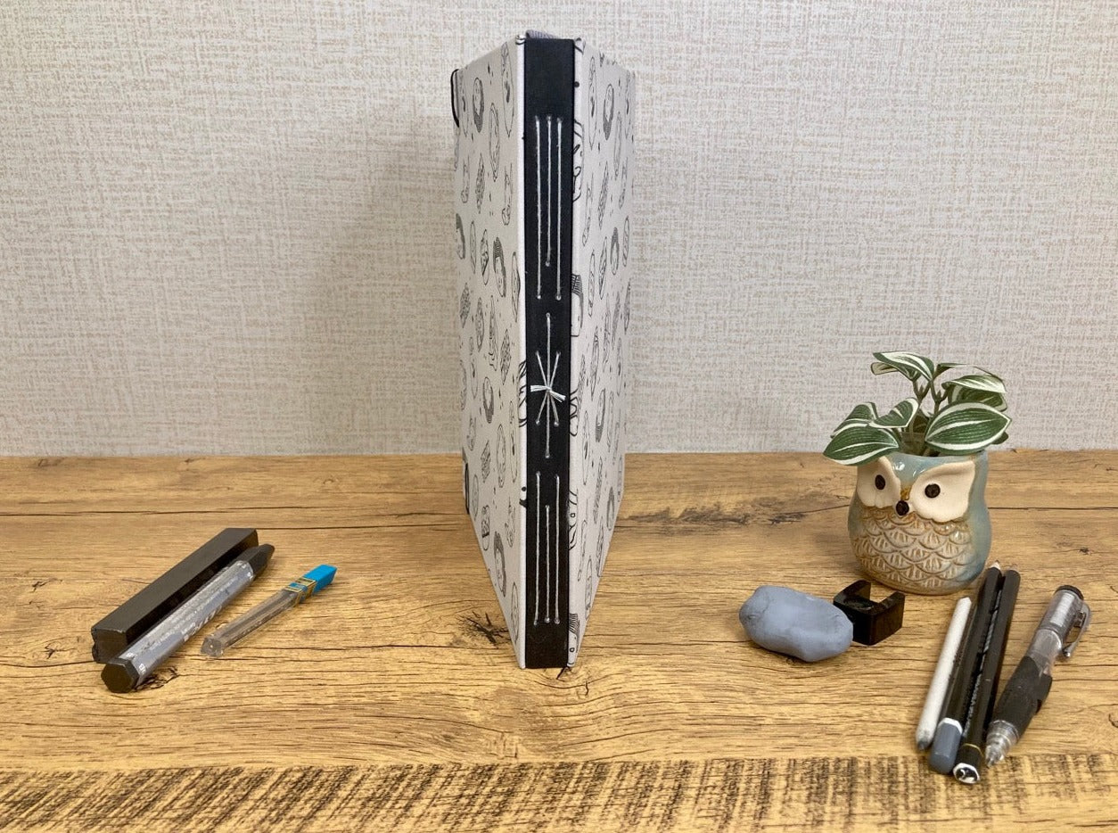 Medium, Grey Galaxy Cartoon, Drawing Journal