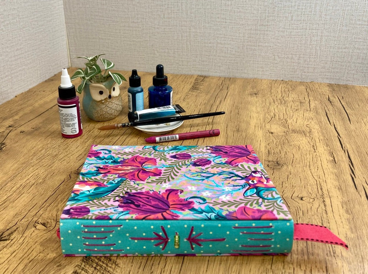 Small, Pink Deer, Watercolor Journal