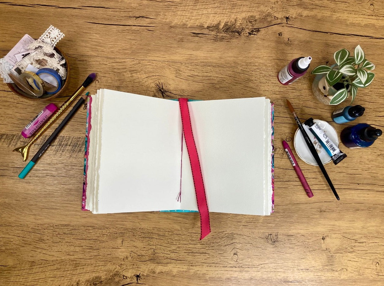 Small, Pink Deer, Watercolor Journal