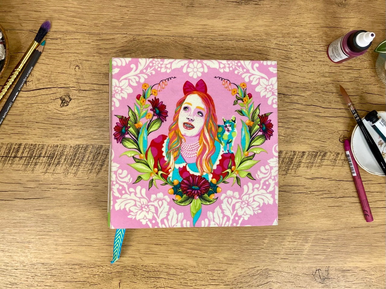 Medium, Pink Curioser and Curioser, Watercolor Journal