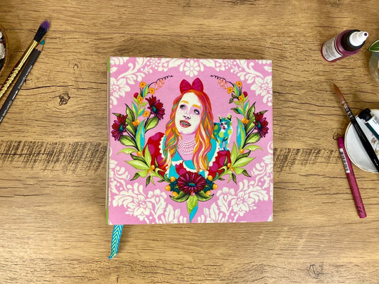 Medium, Pink Curioser and Curioser, Watercolor Journal