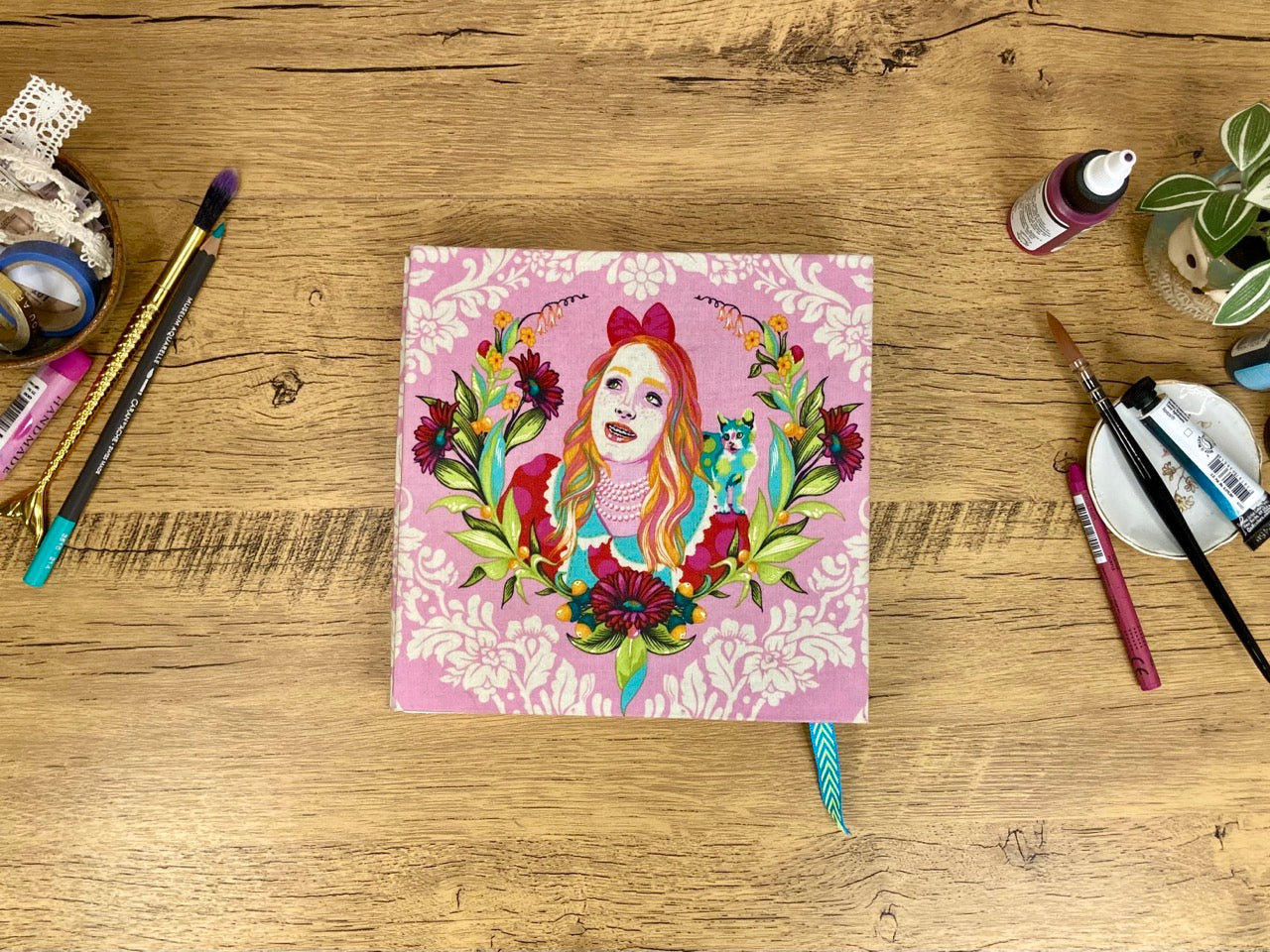 Medium, Pink Curioser and Curioser, Watercolor Journal