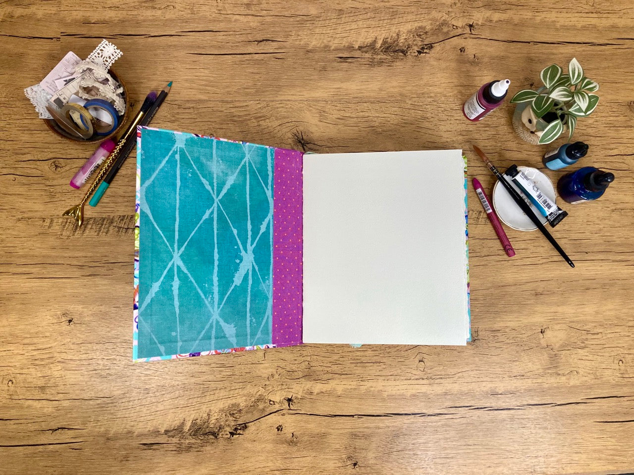 Medium, Marie Antoinette Seaside Couture, Watercolor Journal