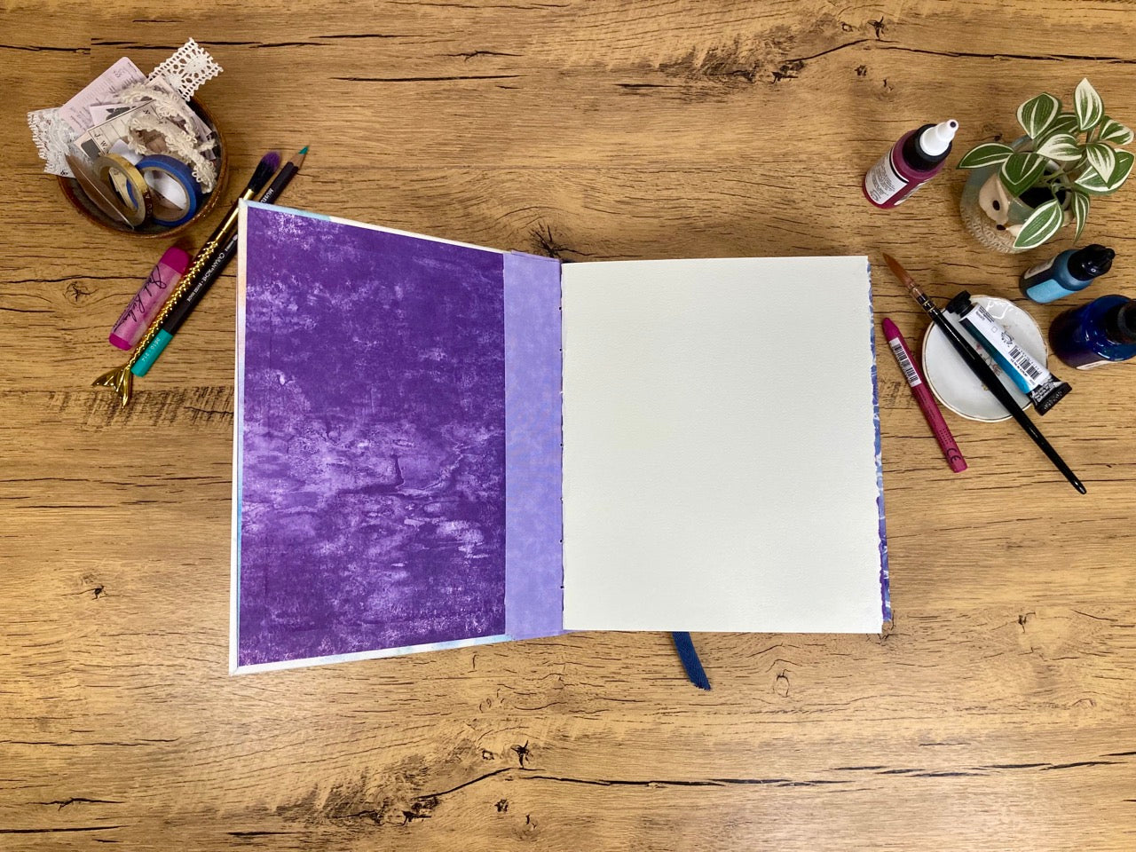 Medium, Mermaid, Watercolor Journal