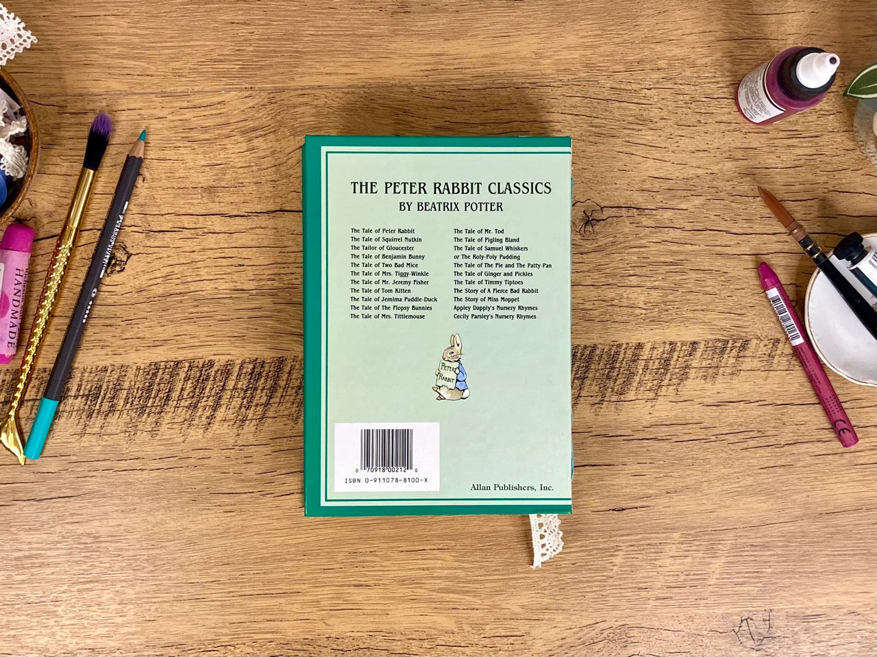 Small, Altered Book, Rabbit, Watercolor Journal