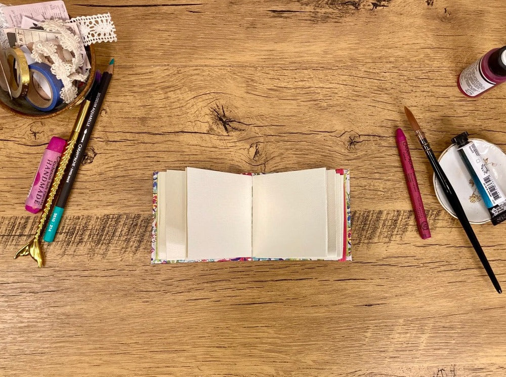 Mini (3x3), Bright Floral, Watercolor Journal