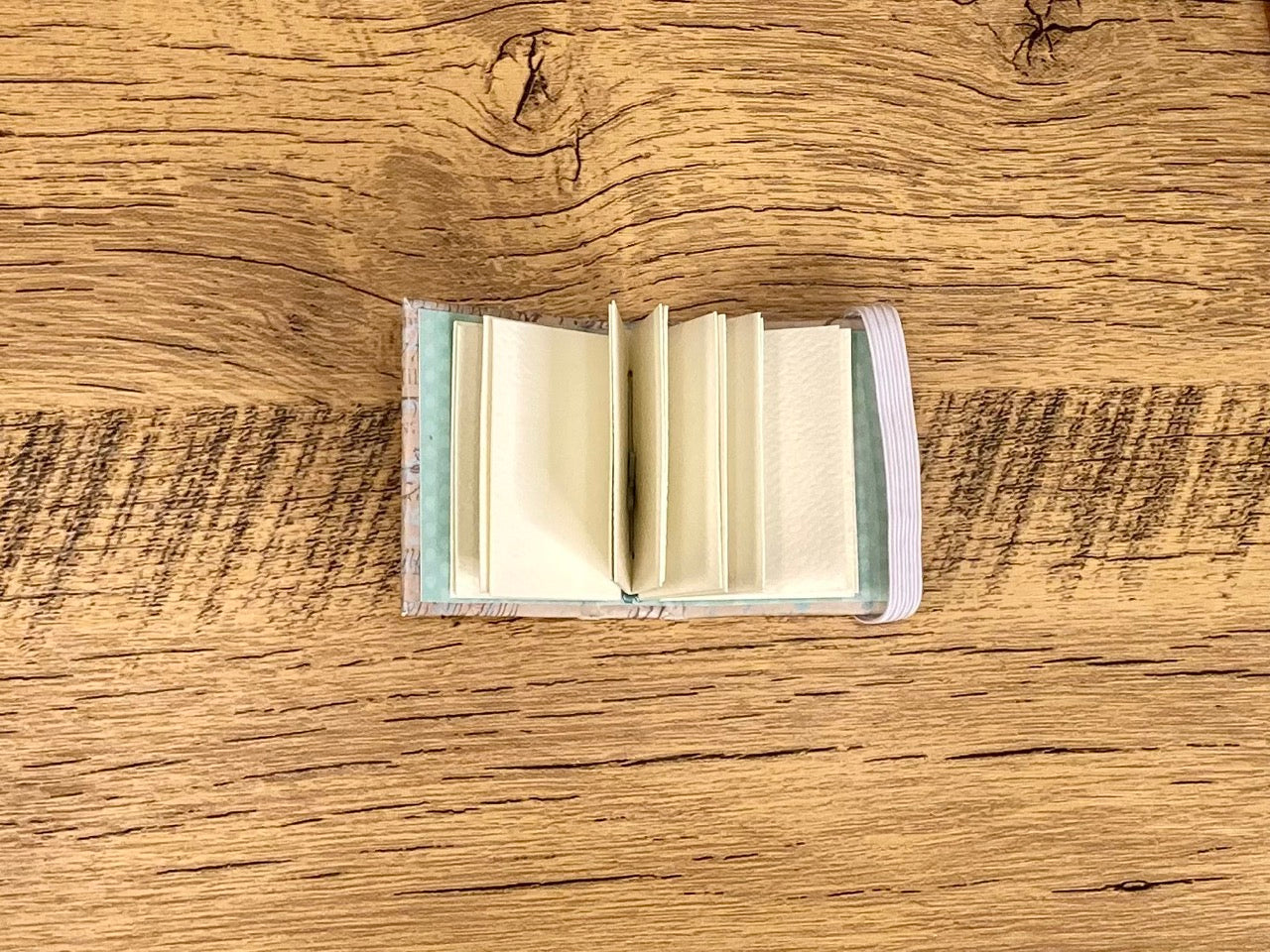Mini (1x2), Vintage Text, Watercolor Journal