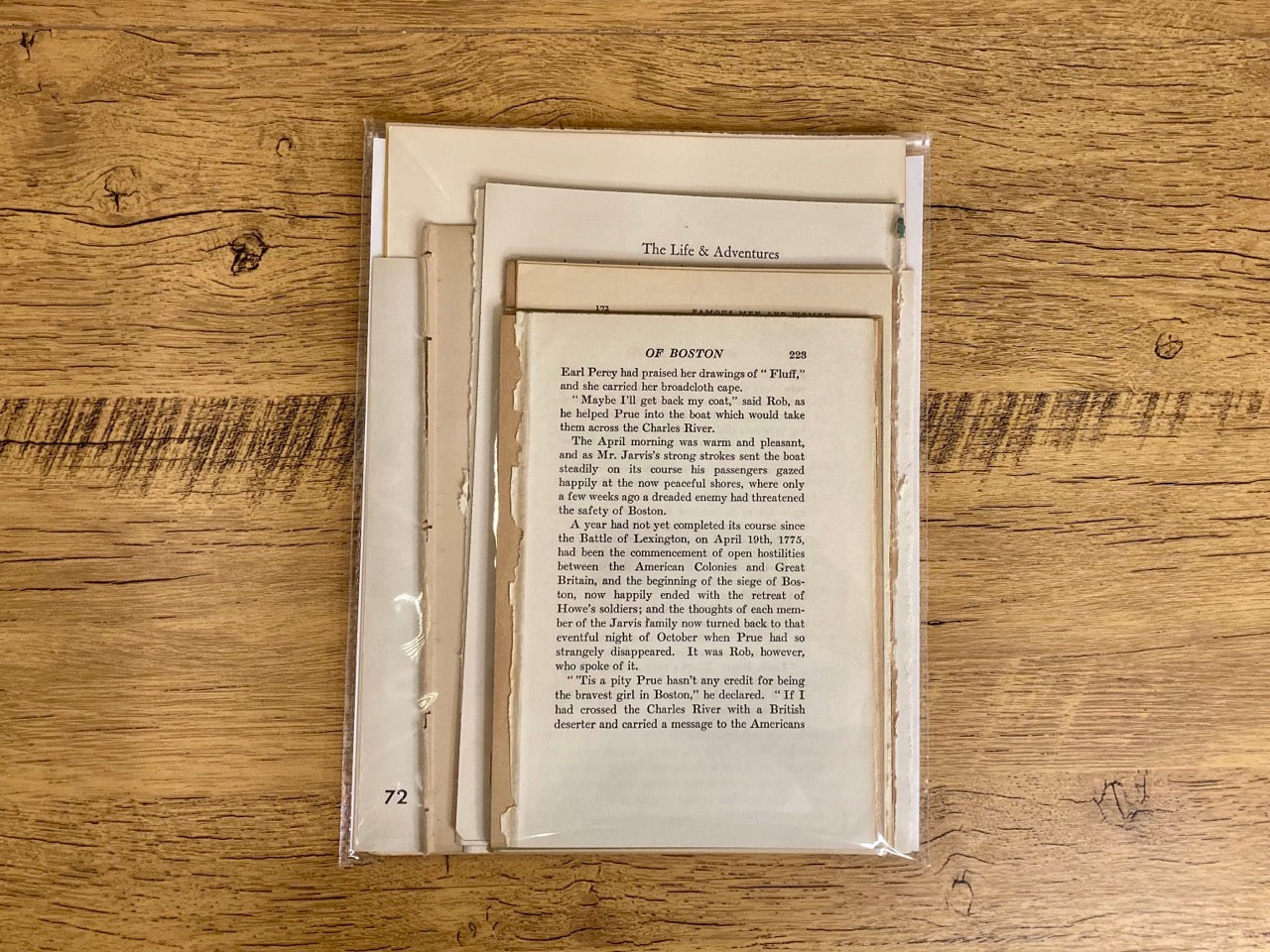 Vintage Text Only Book Pages (50 sheets)