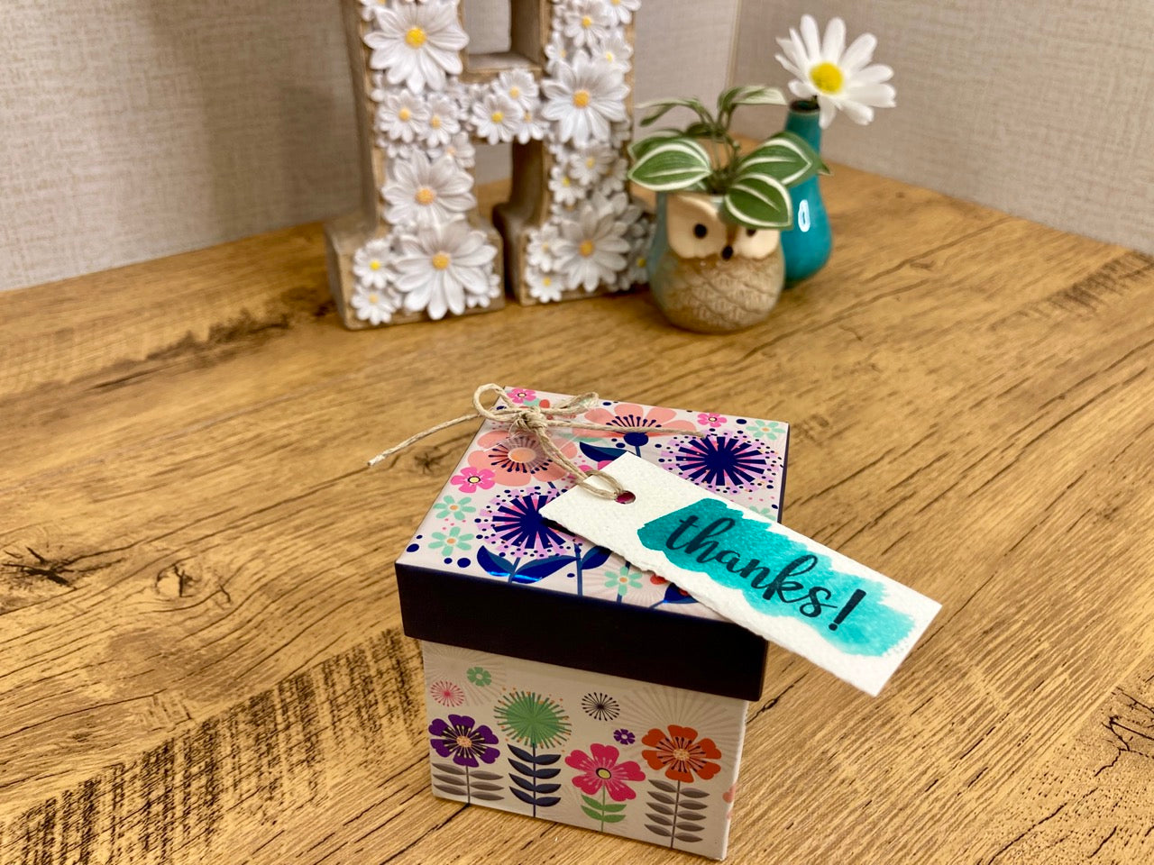 Watercolor Thanks Gift Tag (5 tags)