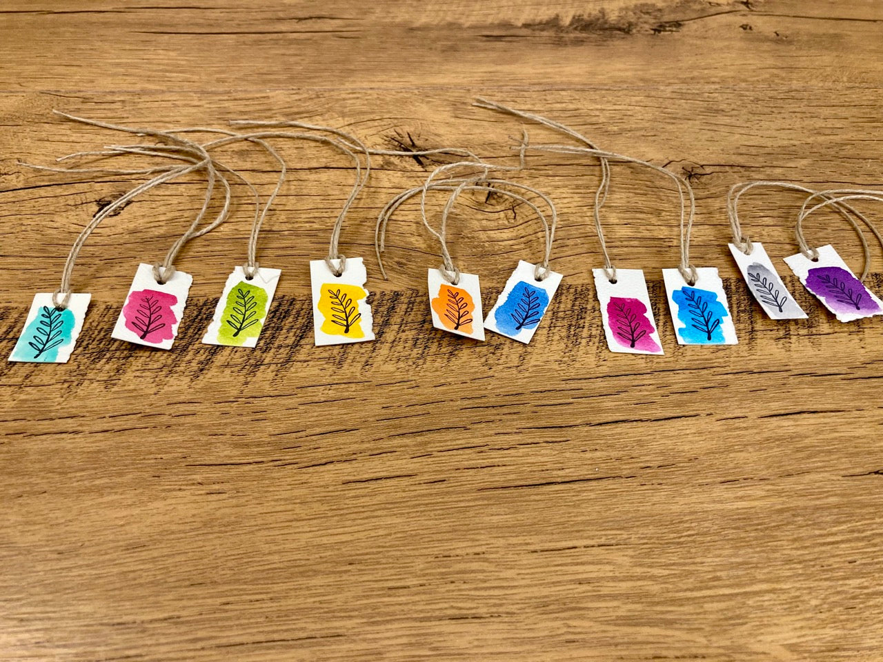 Watercolor Fern Label (10 labels)