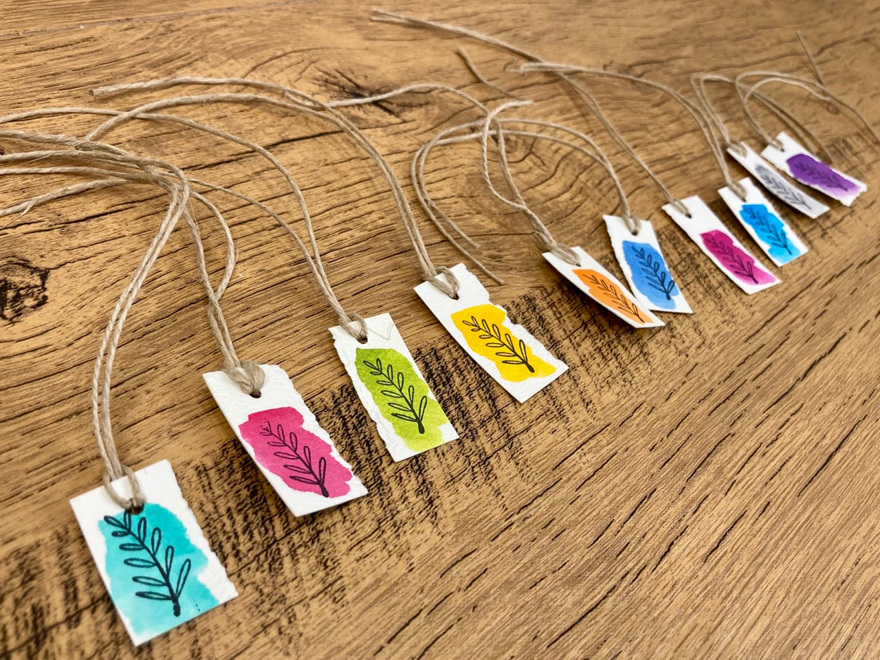 Watercolor Fern Label (10 labels)