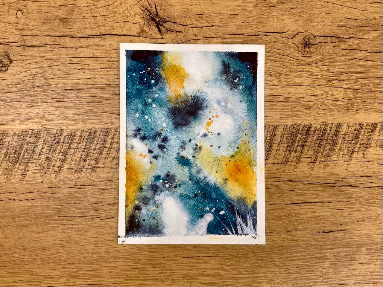 Under the Clouds, Original Mixed-Media Abstract Painting