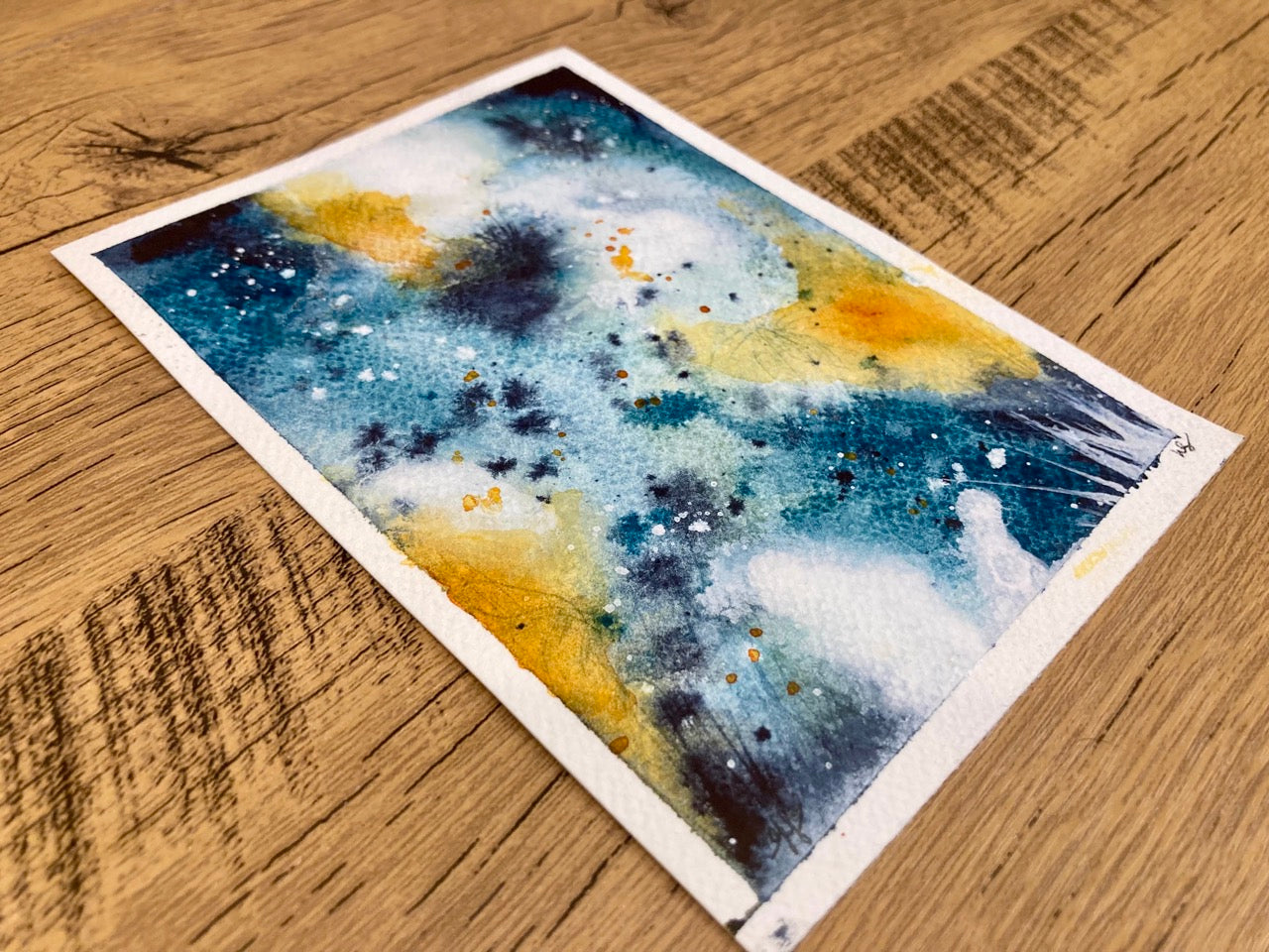 Under the Clouds, Original Mixed-Media Abstract Painting