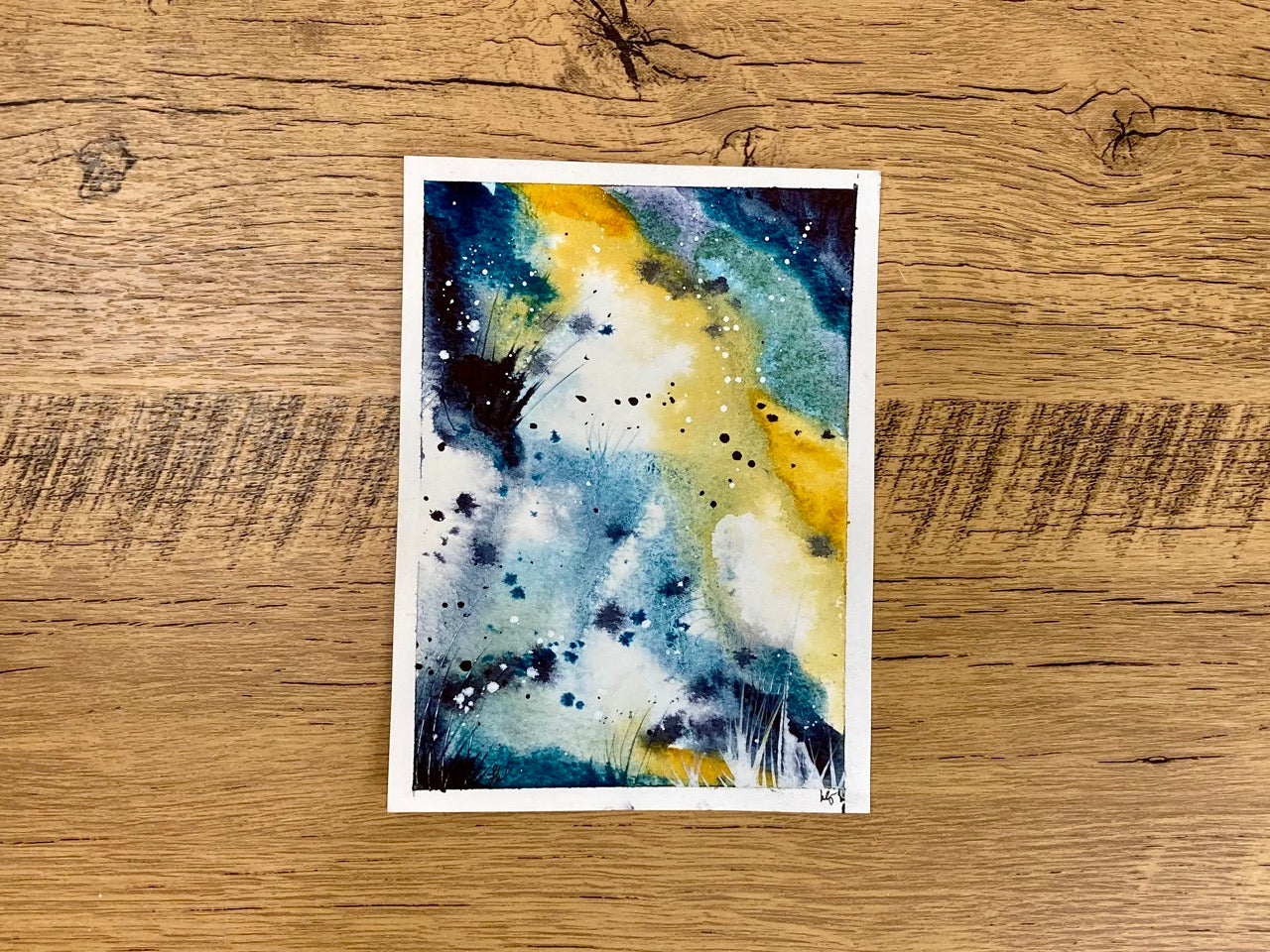 Nebula Field, Original Mixed-Media Abstract Painting