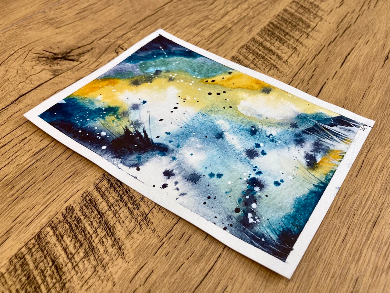 Nebula Field, Original Mixed-Media Abstract Painting