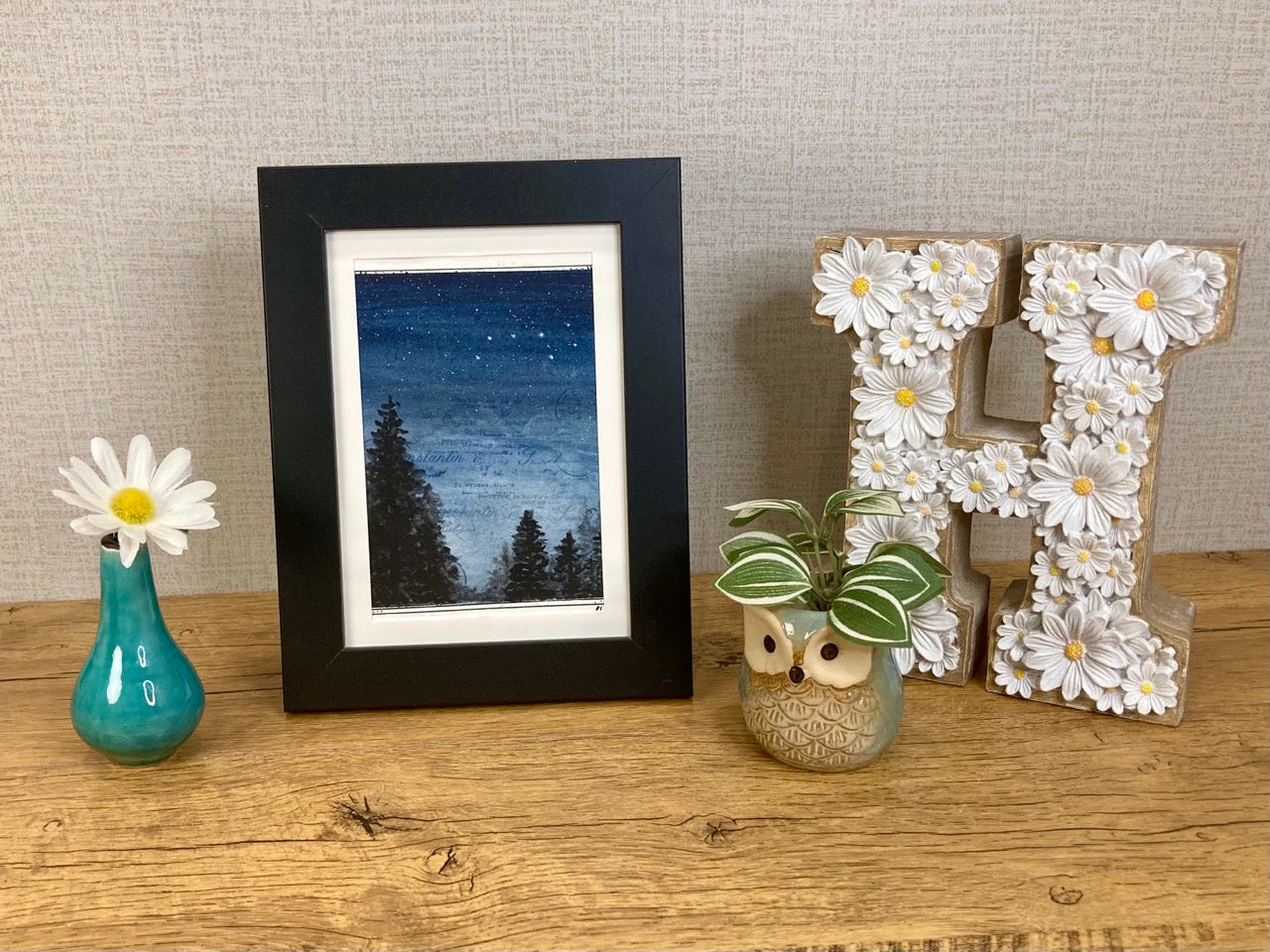 Twilight Forest, Original Mixed-Media Landscape Painting