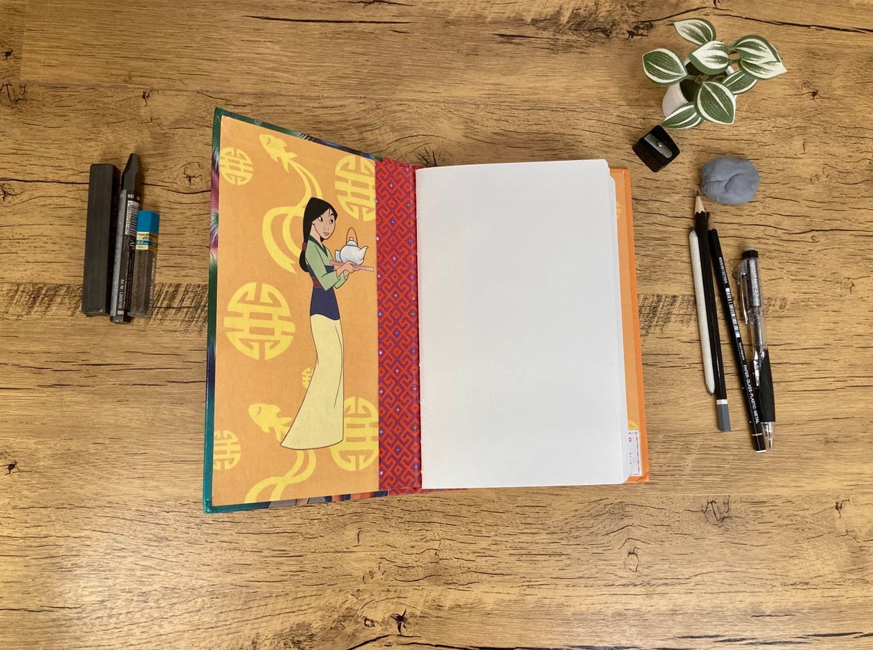 Medium, Altered Book, Princess, Drawing Journal