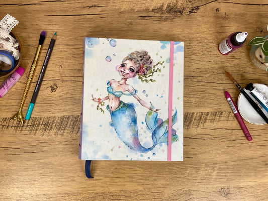 Medium, Mermaid, Watercolor Journal