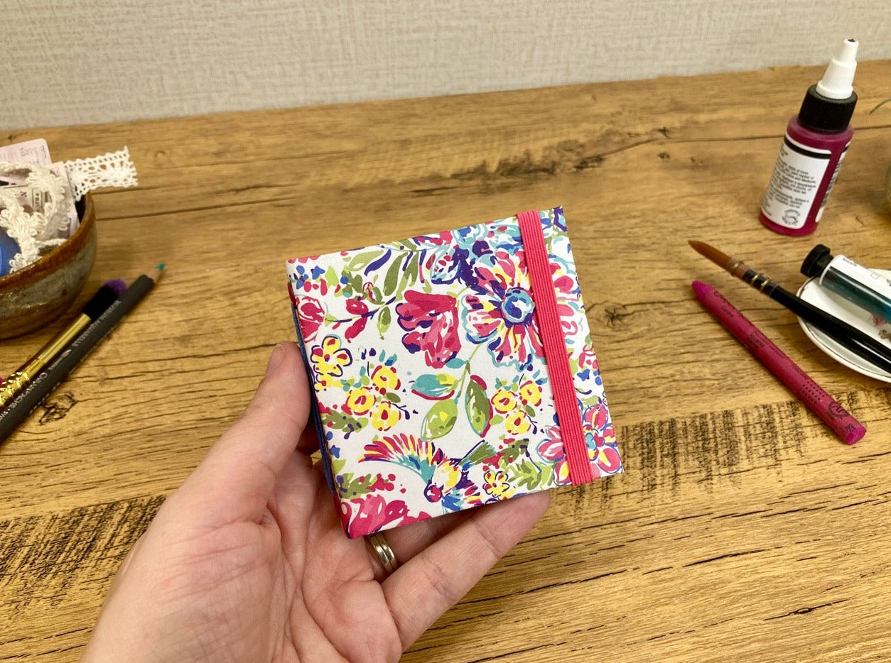 Mini (3x3), Bright Floral, Watercolor Journal